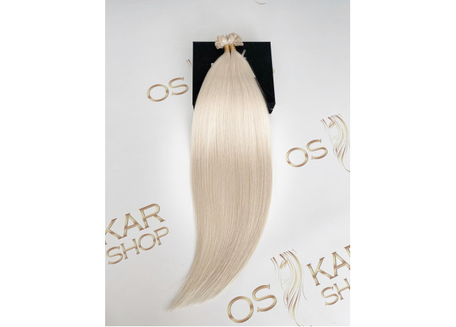 Extensii Cheratina Russian Hair #100 Blond Alb